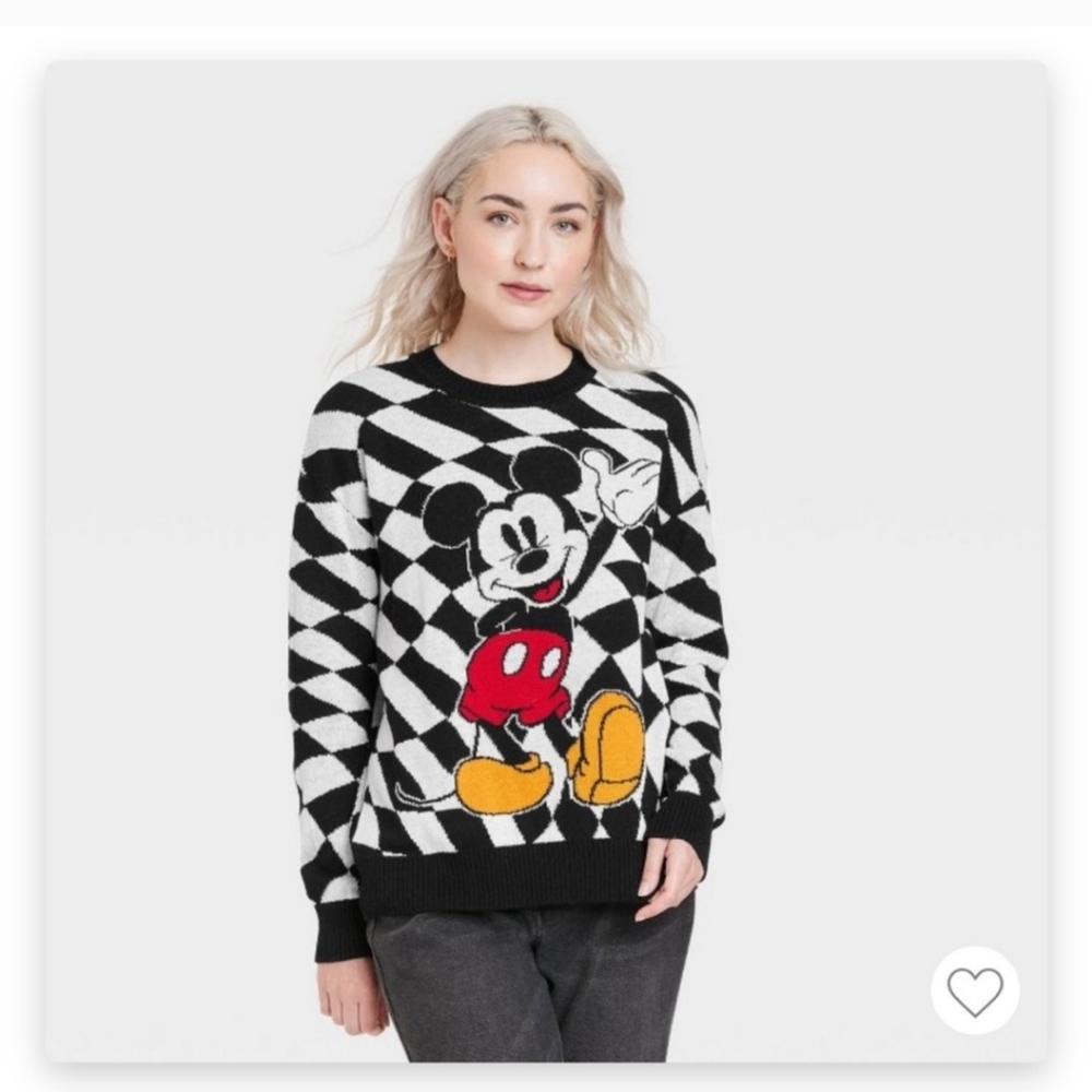 Black and white Mickey sweater